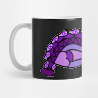 Purple Awareness Ribbon Tortoise Mandala Mug